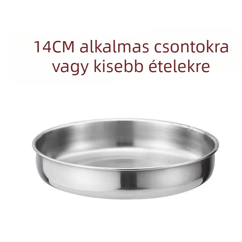 Rozsdamentes acél tészta­tál fedővel, leveses tál egyetemistáknak, pálcikákkal és kanállal, 1–2 L