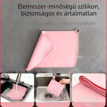 Szilikon asztali alátét, négyzetes, egyszínű, modern minimalista stílus, biológiailag lebomló: Igen