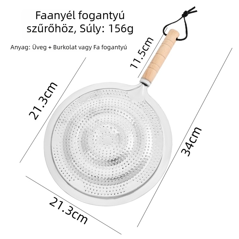Rozsdamentes acél edény alátét, kettős rétegű, kör cső szerkezet, hőszigetelés és égés elleni védelem, logó nyomtatás elérhető