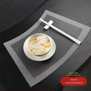 Ventilátor alakú asztali alátét, vízálló, hőszigetelő, PVC