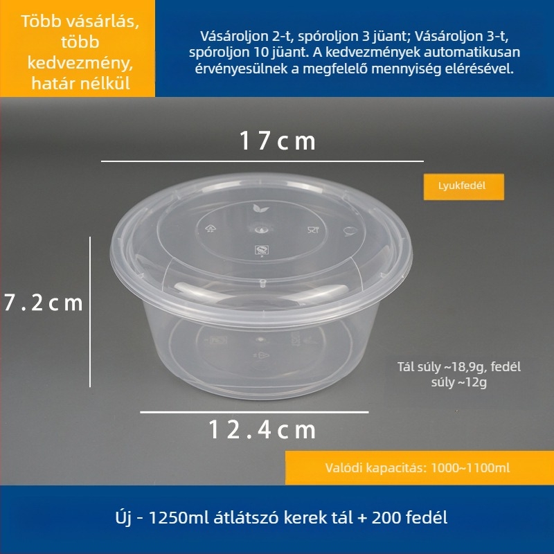 Kétszintes leveses doboz felül és alul rekesszel, száraz/nedves tartalom elválasztva, egyszer használatos tál wonton vermicelli tésztával; Műanyag • Nem alkalmas mikrohullámú sütőre • Logó nyomtatása lehetséges • Bruttó súly kb. 8 kg