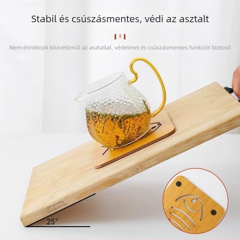 10 darabos faanyagú asztali alátét hőszigeteléssel, csúszásmentes, szabálytalan alakú, karikatúra mintázattal