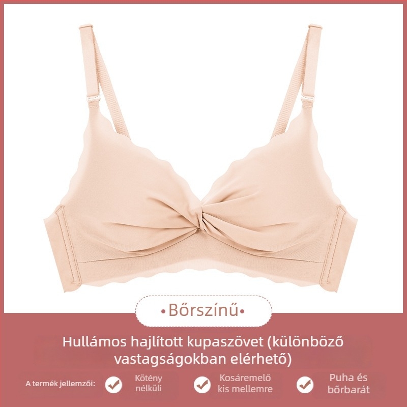 Vezeték nélküli női formázó melltartó szett, 3/4 kosár, állítható pántok, hátsó háromoszlopos zár, lélegző nylon anyag