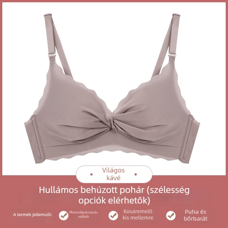 Vezeték nélküli női formázó melltartó szett, 3/4 kosár, állítható pántok, hátsó háromoszlopos zár, lélegző nylon anyag