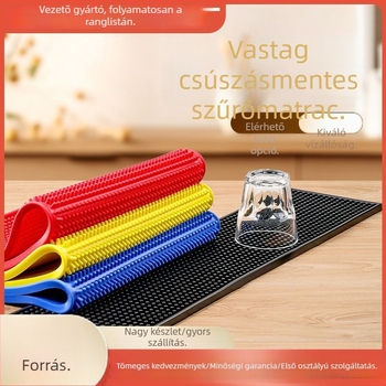 téglalap alakú szilikon bár alátét tejes teához – csúszásmentes, kínai stílus