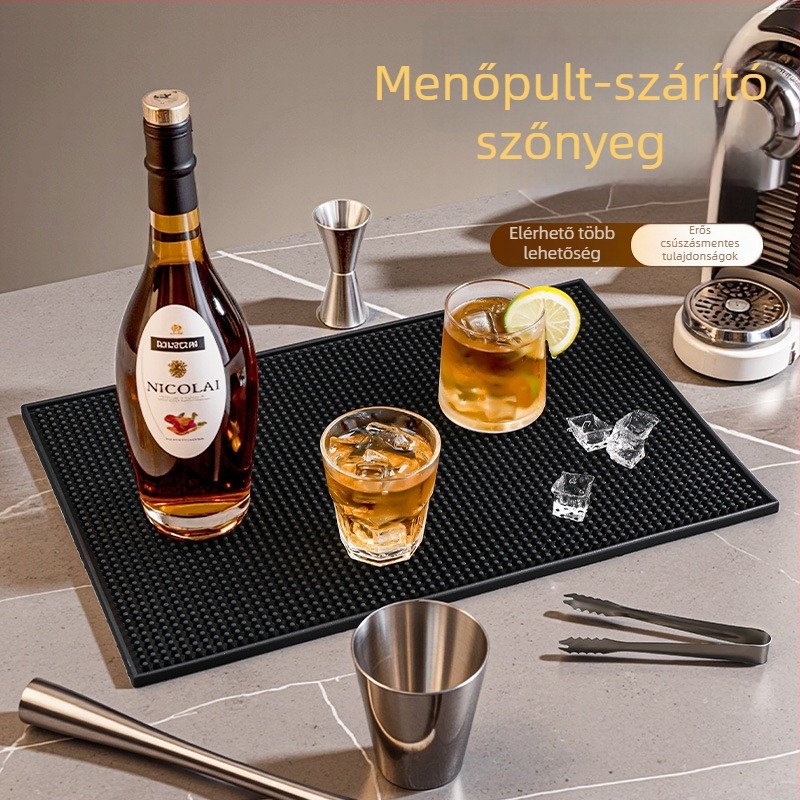 téglalap alakú szilikon bár alátét tejes teához – csúszásmentes, kínai stílus