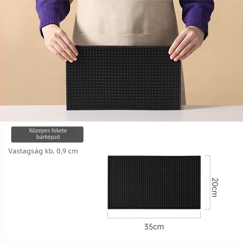 téglalap alakú szilikon bár alátét tejes teához – csúszásmentes, kínai stílus