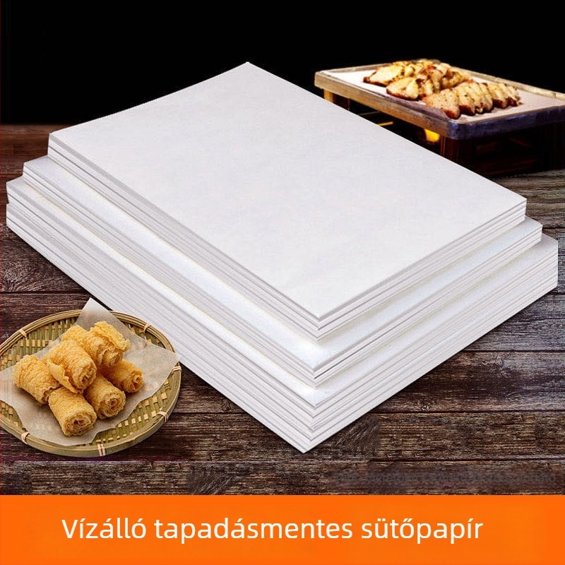 Szilikon bevonat sütőpapír sütéshez és pirításhoz – sütőhöz, Air Fryerhez, grillhez, élelmiszer-minőségű