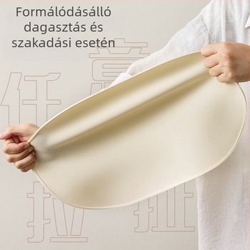 Szilikon kerek asztal alátét — egyszínű felülettel, hőálló, víz- és olajálló, nyugati étkezőasztalhoz