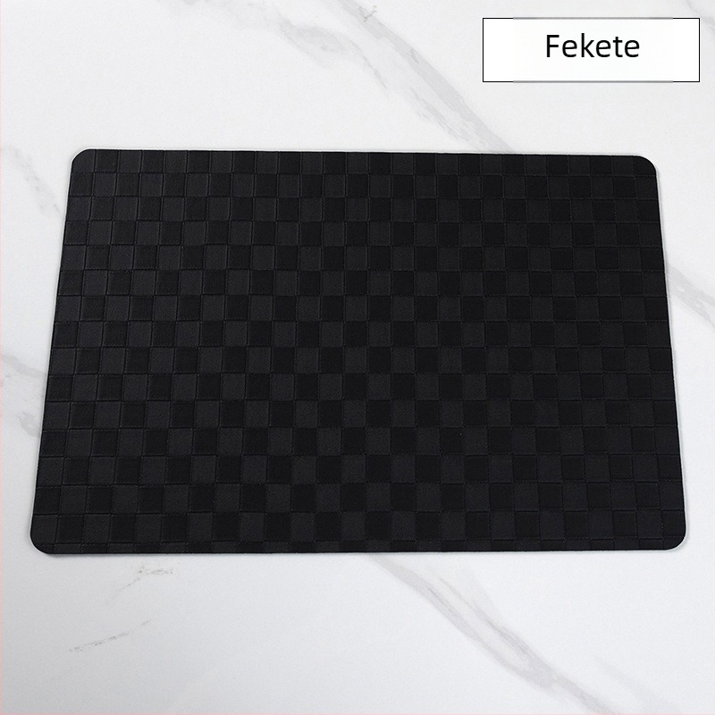 PVC asztali alátét, négyzet alakú, egyszínű, modern egyszerű stílus, első osztályú minőség