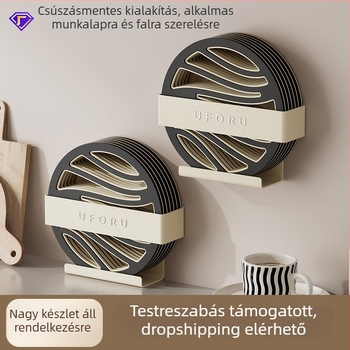 Hőszigetelő étkezőasztali alátét és csúszásmentes poháralátét | dupla réteg, PP anyag, kör vagy négyzet alakú, prémium minőség, modern stílus