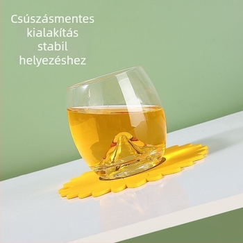PVC étkezési alátét, szabálytalan forma, virágos mintázat, hőálló — Three Bird House