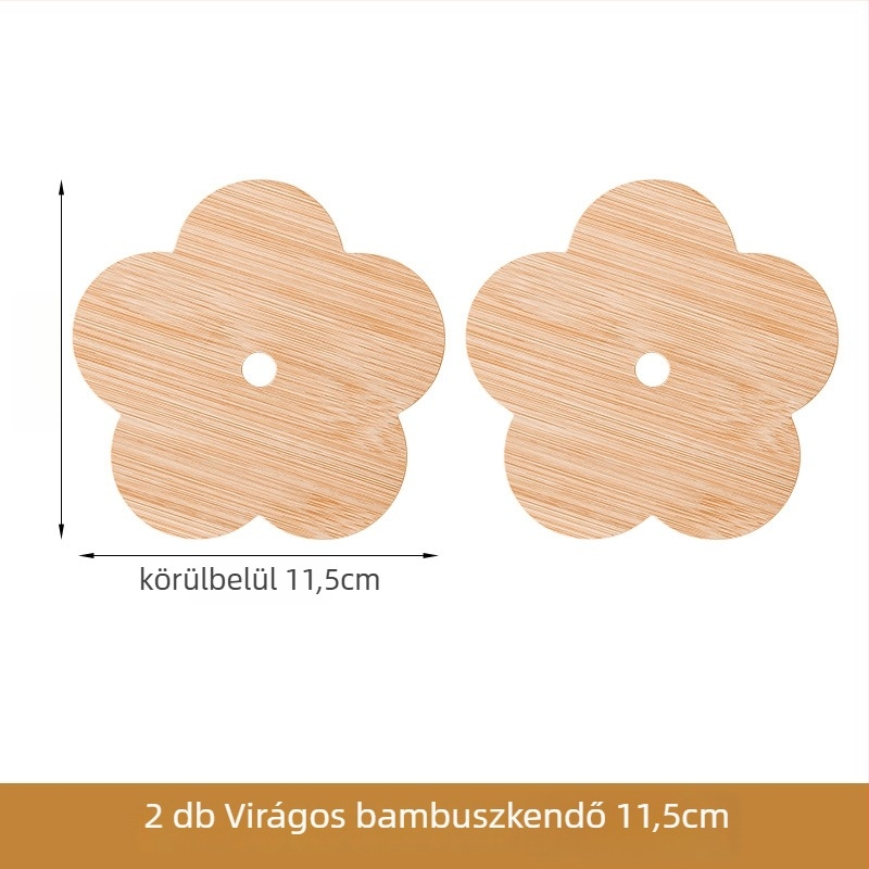 Nanmu bambusz hőszigetelő étkezés alátét, szabálytalan alakú, égés elleni, tálakhoz és edényekhez