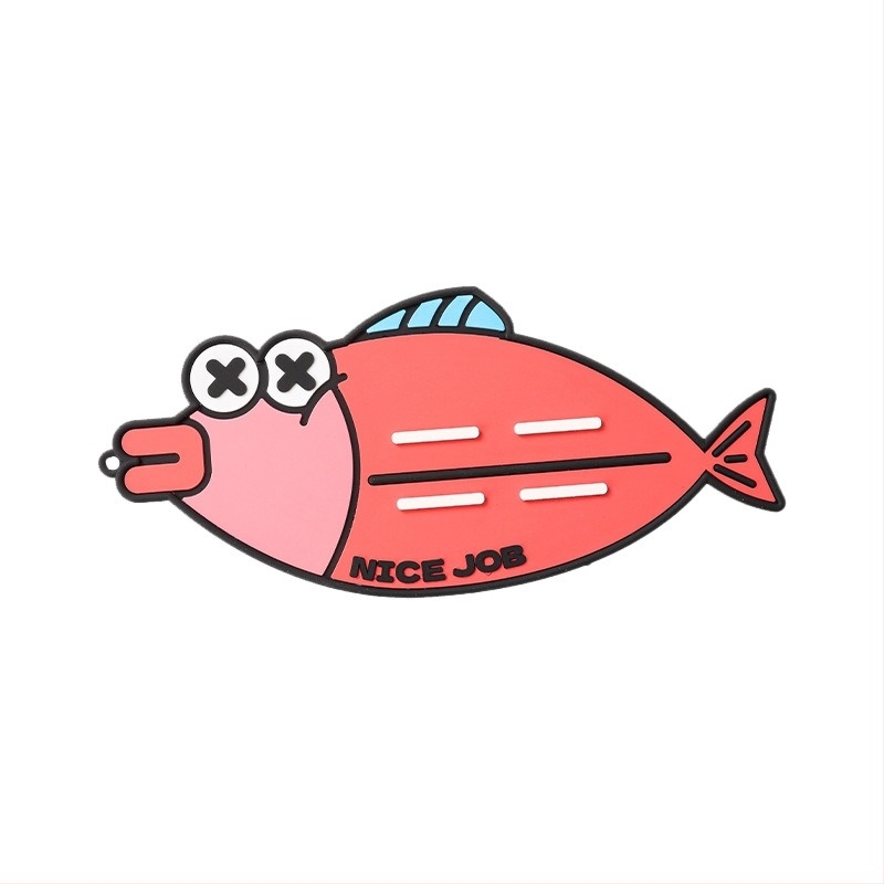 PVC anyagú matrac tálfedőhöz, cartoon mintával, szabálytalan formájú, csúszásmentes és hőálló