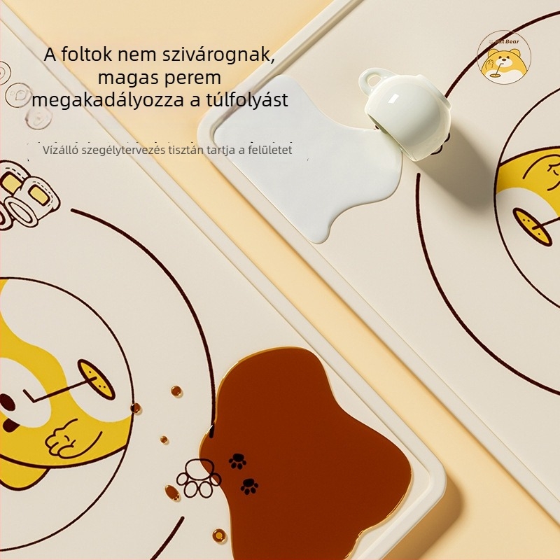 Szilikon étkező alátét, négyszögletes, karikatúra stílus, márka HZB0304, 2024 nyári bevezetés