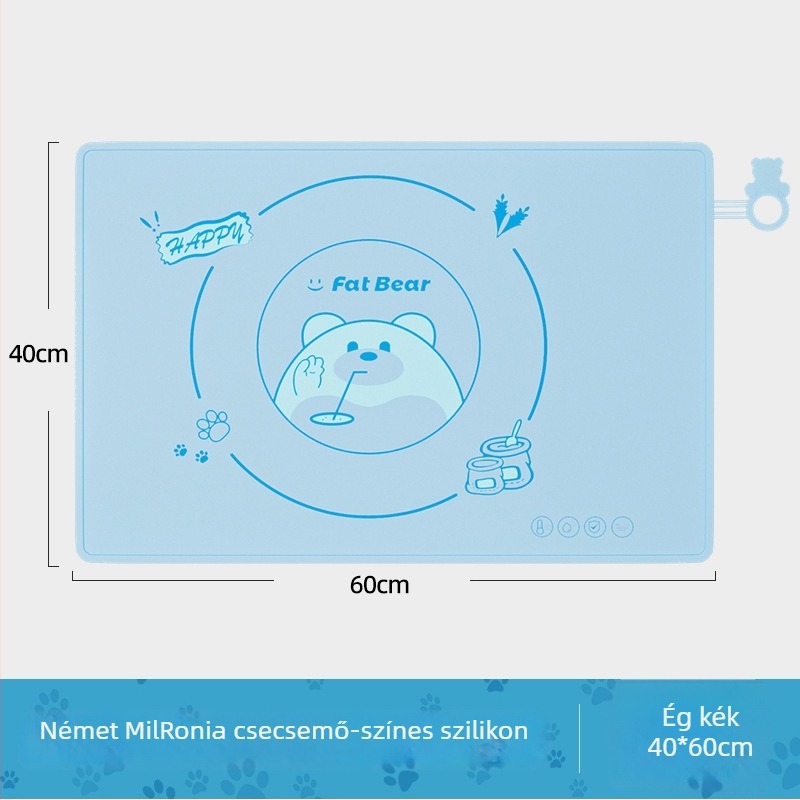 Szilikon étkező alátét, négyszögletes, karikatúra stílus, márka HZB0304, 2024 nyári bevezetés
