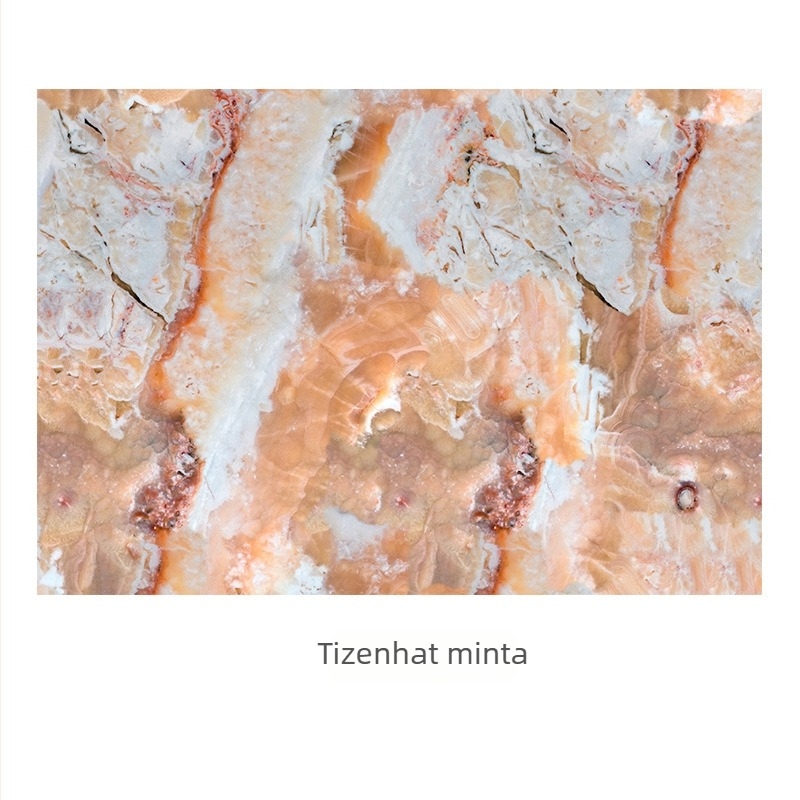 Bőr étkező alátét virágos mintával, négyszögletes, skandináv stílus, Lai Cai márka