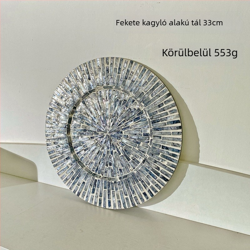 Fa kör alakú tálaló alátét, skandináv stílus, biológiailag lebomló