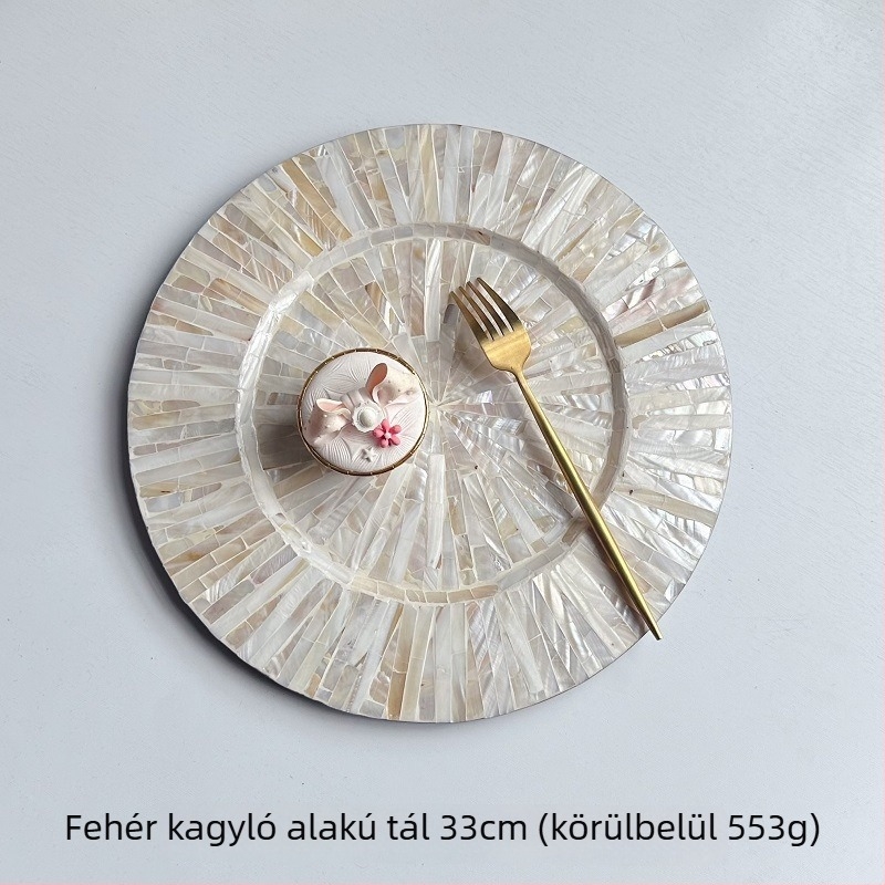 Fa kör alakú tálaló alátét, skandináv stílus, biológiailag lebomló