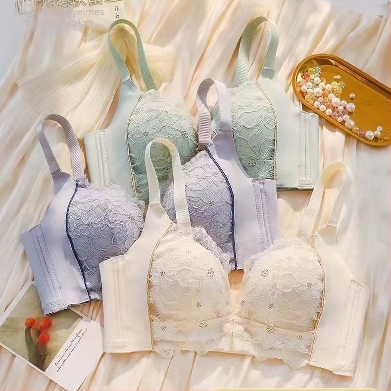 6833 elülső záródású szoptatós melltartó; nylon alapanyag; pamut bélés 30–50%; vékony formázott kosarak; szoptatási funkció