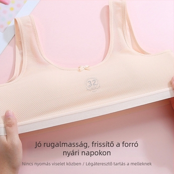 100% pamut, lélegző női melltartó hátsó dizájnnal