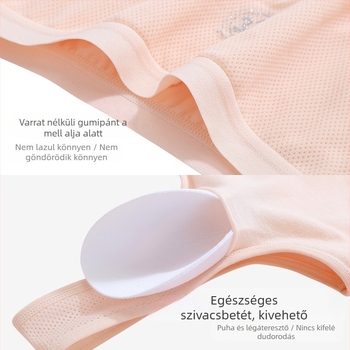 100% pamut, lélegző női melltartó hátsó dizájnnal