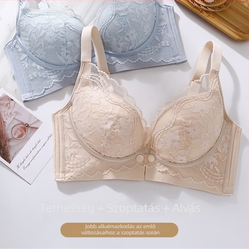 Szoptatós melltartó varrat nélküli kialakítású, vékony formázott kosarak, bélés nylon 50–70%, elülső zárás, rögzített vállpántok