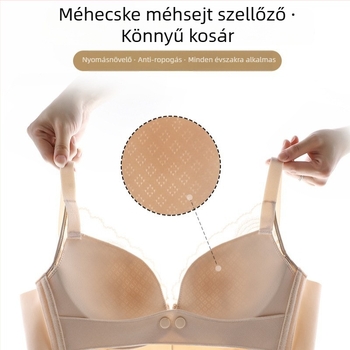 Szoptatós melltartó varrat nélküli kialakítású, vékony formázott kosarak, bélés nylon 50–70%, elülső zárás, rögzített vállpántok
