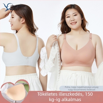 Szoptatós melltartó, plusz méret, varrás nélküli, magas rugalmasságú, nagy kosár, extra nagy méret