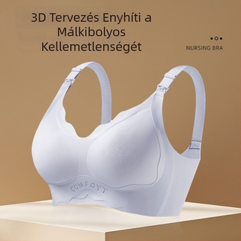 Szoptatós melltartó terhességre és szoptatásra, kettős használat, varrat nélküli, támogatja a mellet és megakadályozza a lógást, posztpartum szoptatáshoz, nagy méret.
