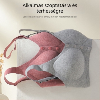 Elöl záródó szoptatós melltartó középkorú és idősebb nők számára, drót nélküli, Push-Up, anti-süllyedés elleni, anyasági melltartó párnákkal