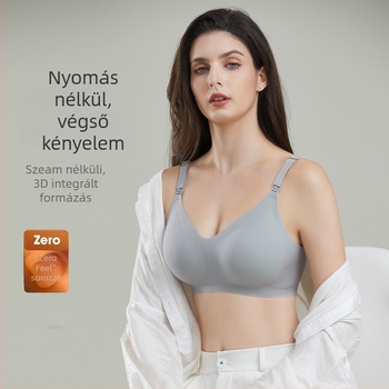 Posztpartum szoptatós melltartó, Levehető dupla vállpántok, Vastag formázott kosarak, Hátsó három sor kapcsok, Minden stádiumhoz (W168)