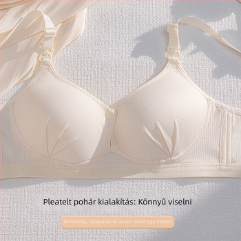 Szoptatós melltartó Push-Up, varrásmentes, elöl nyitható, vékony formázott kosarak, hátsó háromsoros kapoccsal