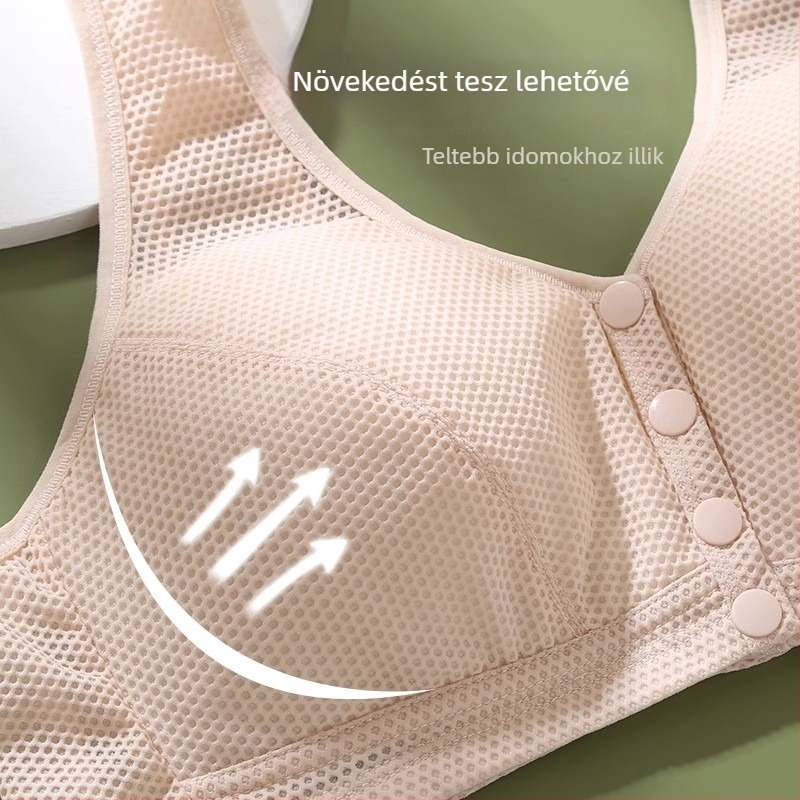 Ice Silk drót nélküli melltartó, vest-stílusú, elől zárható, ultra vékony, lélegző