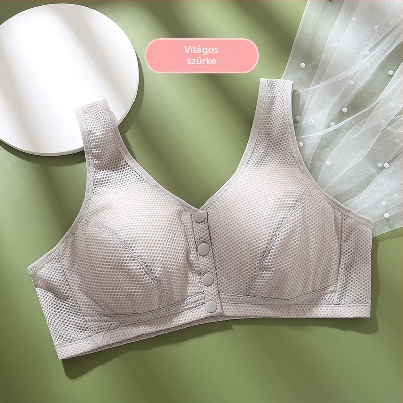 Ice Silk drót nélküli melltartó, vest-stílusú, elől zárható, ultra vékony, lélegző