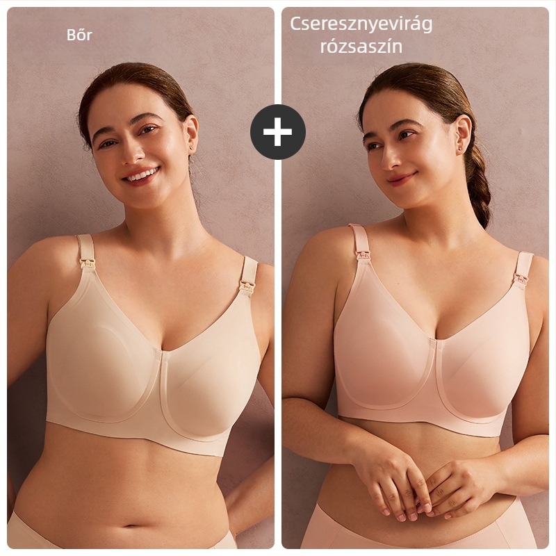 Jingqi Buoyancy UU Cup szoptatós melltartó, nagy méretekhez, puha támasz, oldalsó formázás, szülés utáni viselés
