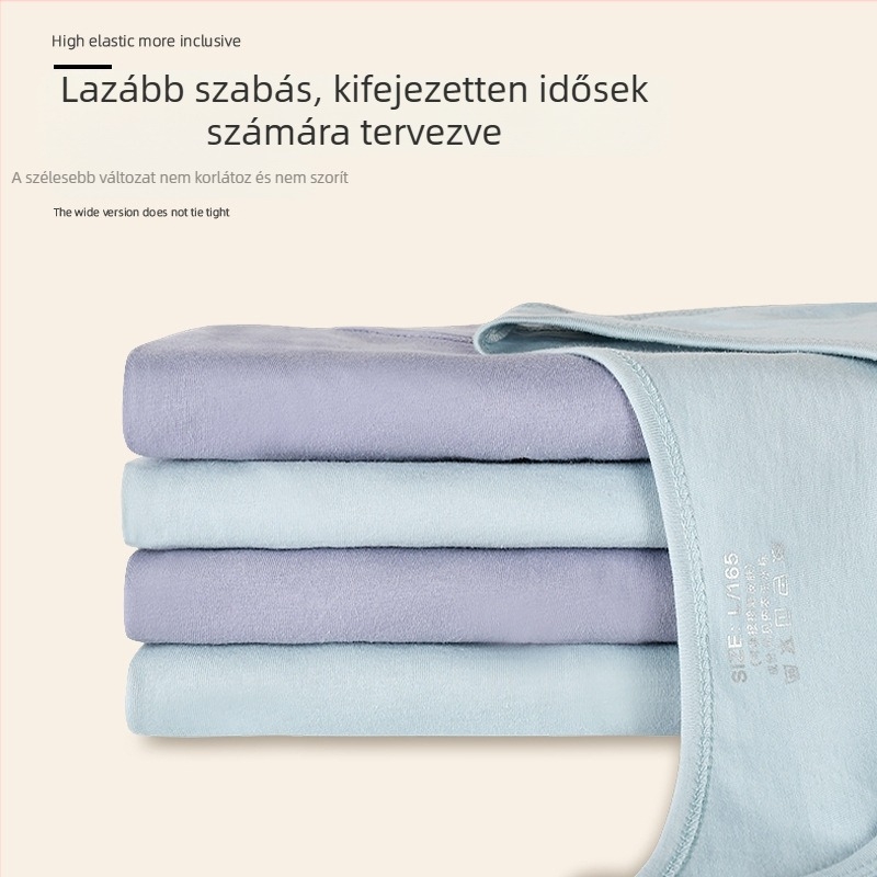100%-os pamut női melltartó-top idős nőknek, nyári kerek nyakú, karcsúsított, vékony alapréteg, viselhető külső ruhaként