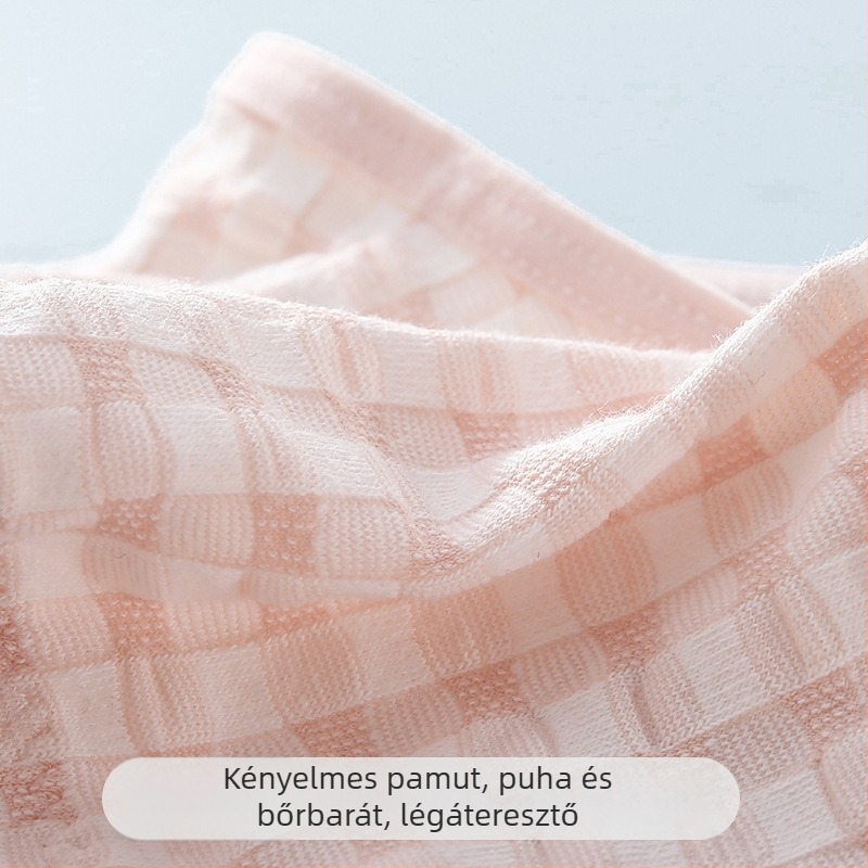 Pamutból készült elöl záródó, merevítő nélküli melltartó időseknek, kényelmes, nagy méret