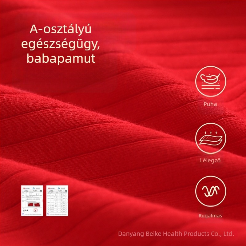 Teljes kosárú melltartó, vezeték nélküli, előre záródó, középkorú nőknek, piros