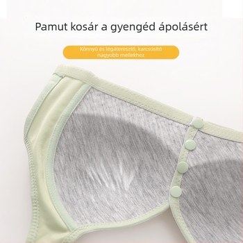 Elöl záródó, vezeték nélküli melltartó nagyméretű, középkorú és idős nők számára, vékony formázott kosarakkal, kényelmes tartás és hátsó formázás