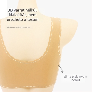 Elöl záródó melltartó vest-stílusban, idős nőknek, teljes kosár, hát támogatás, kényelmes viselet