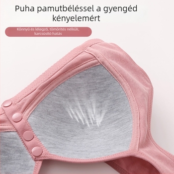 Vezeték nélküli melltartó elöl záródó, pamutból, teljes kosár, vékony formázott kosarak, idős nőknek, nagy méretek, vest-stílusú