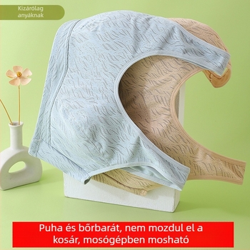 Szellős, merevítő nélküli melltartó pamutbetéttel középkorú és idős nők számára, nagy méret