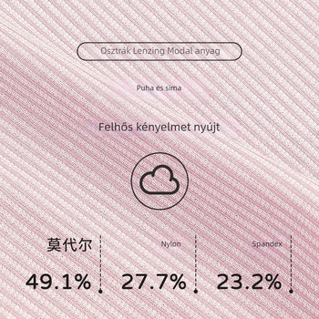 Modal mellény-stílusú vezeték nélküli melltartó, teljes kosár, vékony formázott kosár, előre csat