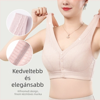 Melltartó mellény-stílusú, elülső zárású, merevítő nélküli kosár, modal anyag, légáteresztő bélés