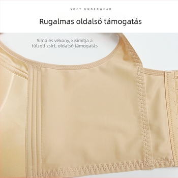 Vezeték nélküli melltartó 3/4 kosár, levehető vállpántok, nejlon, 7-soros záródás