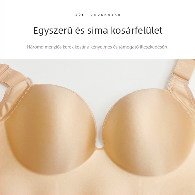 Vezeték nélküli melltartó 3/4 kosár, levehető vállpántok, nejlon, 7-soros záródás