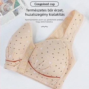 Nylonból készült, varrat nélküli push-up melltartó elülső záróval, oldalsó támasztással, fix vállpántokkal, 3/4 kosár, vékony formázott kosár