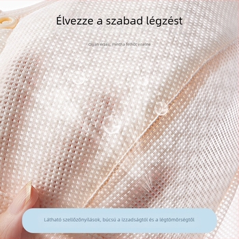 Vest-stílusú, merev melltartó középkorú és idős nőknek, 3/4 kosár, vékony formázó kosár, előre záródó, rögzített dupla vállpánt, fő anyag nylon (80-90%)
