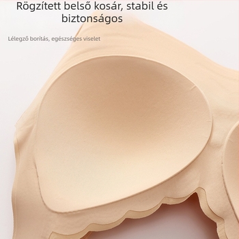 Új drót nélküli melltartó fix kosárral, vékony, magas elasztikusságú, mellény-stílusú, plusz méret középkorú és idősebb nőknek